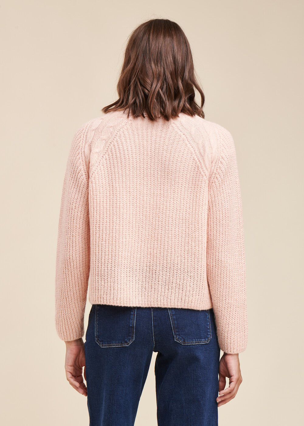 Gilet mousseux encolure V