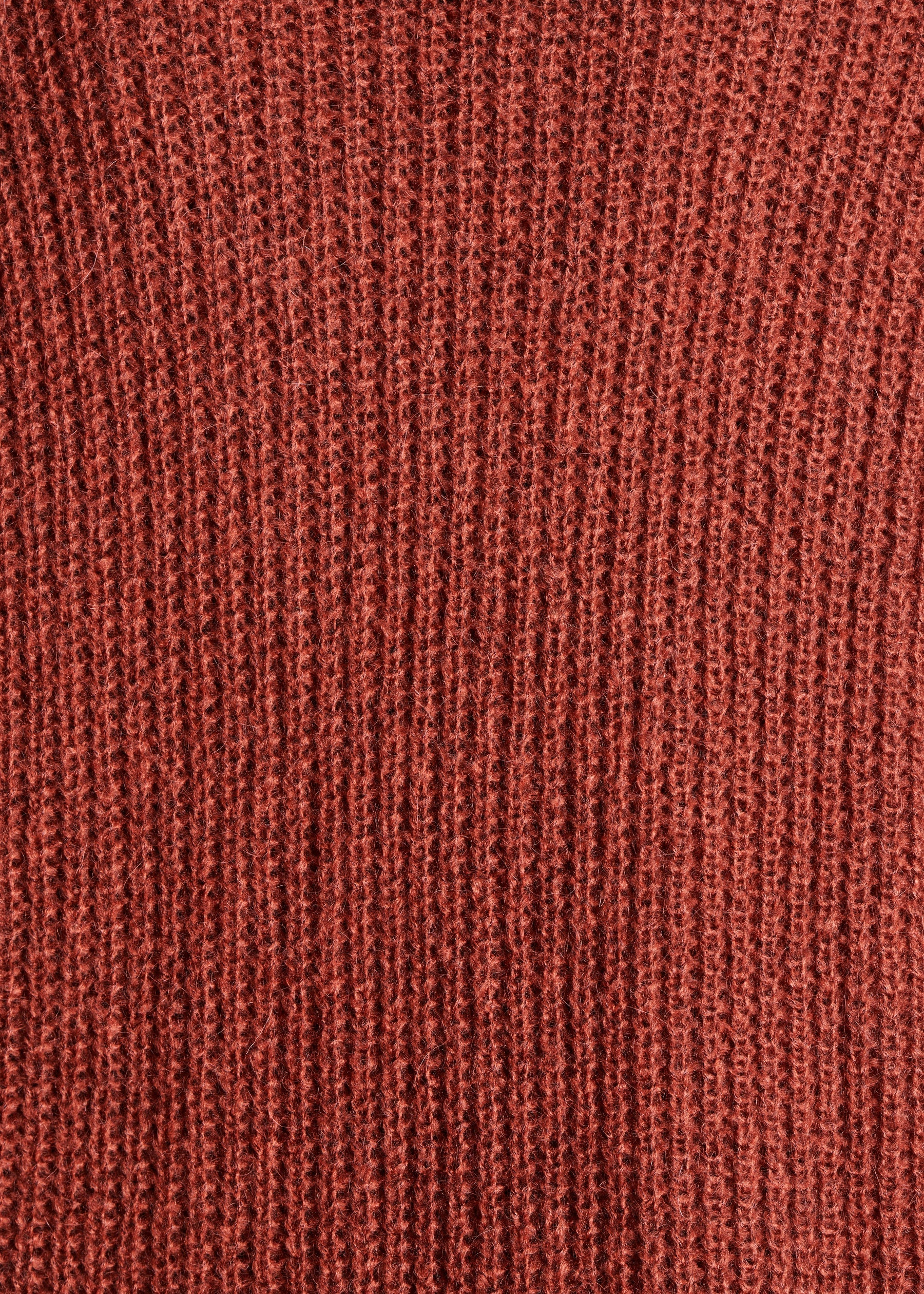 Gilet terracotta ample à col châle
