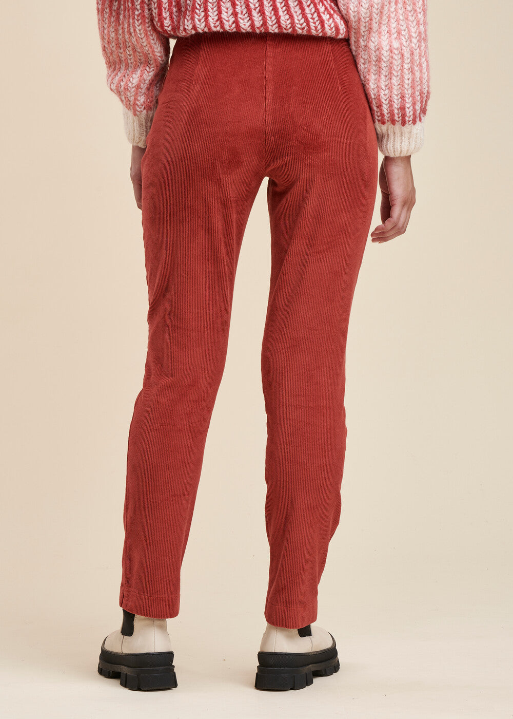 Pantalon droit velours