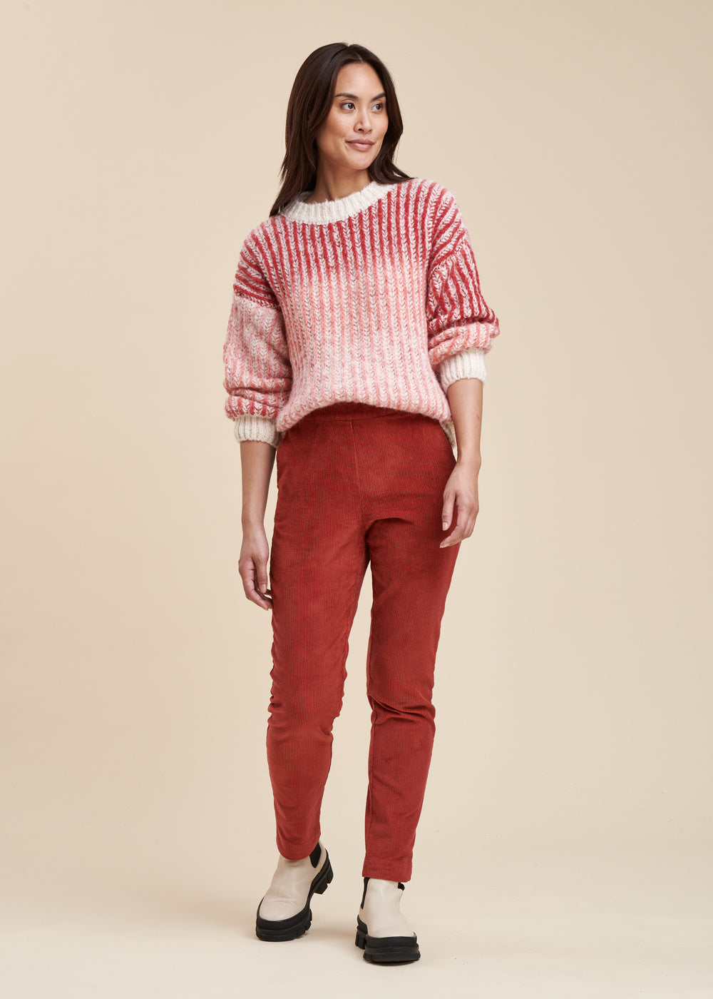 Pantalon droit velours