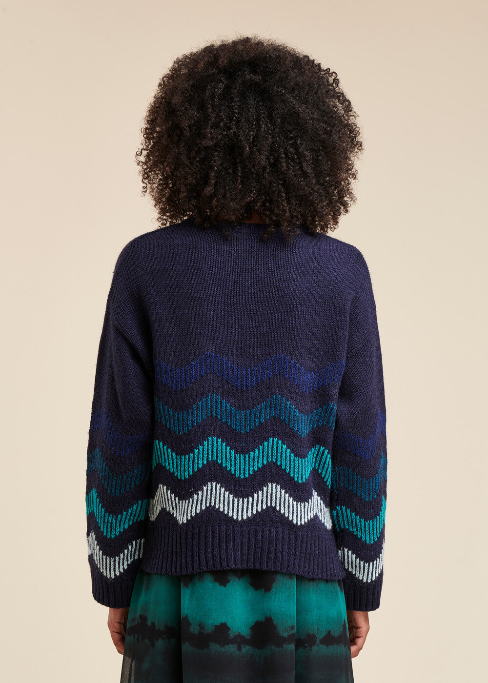 Pull rayures zigzag