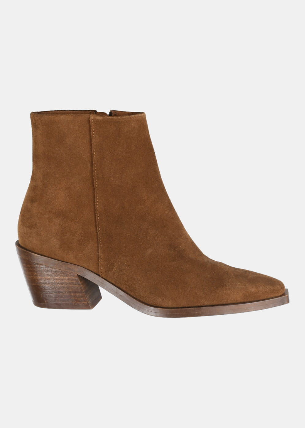 Bottines camel en cuir