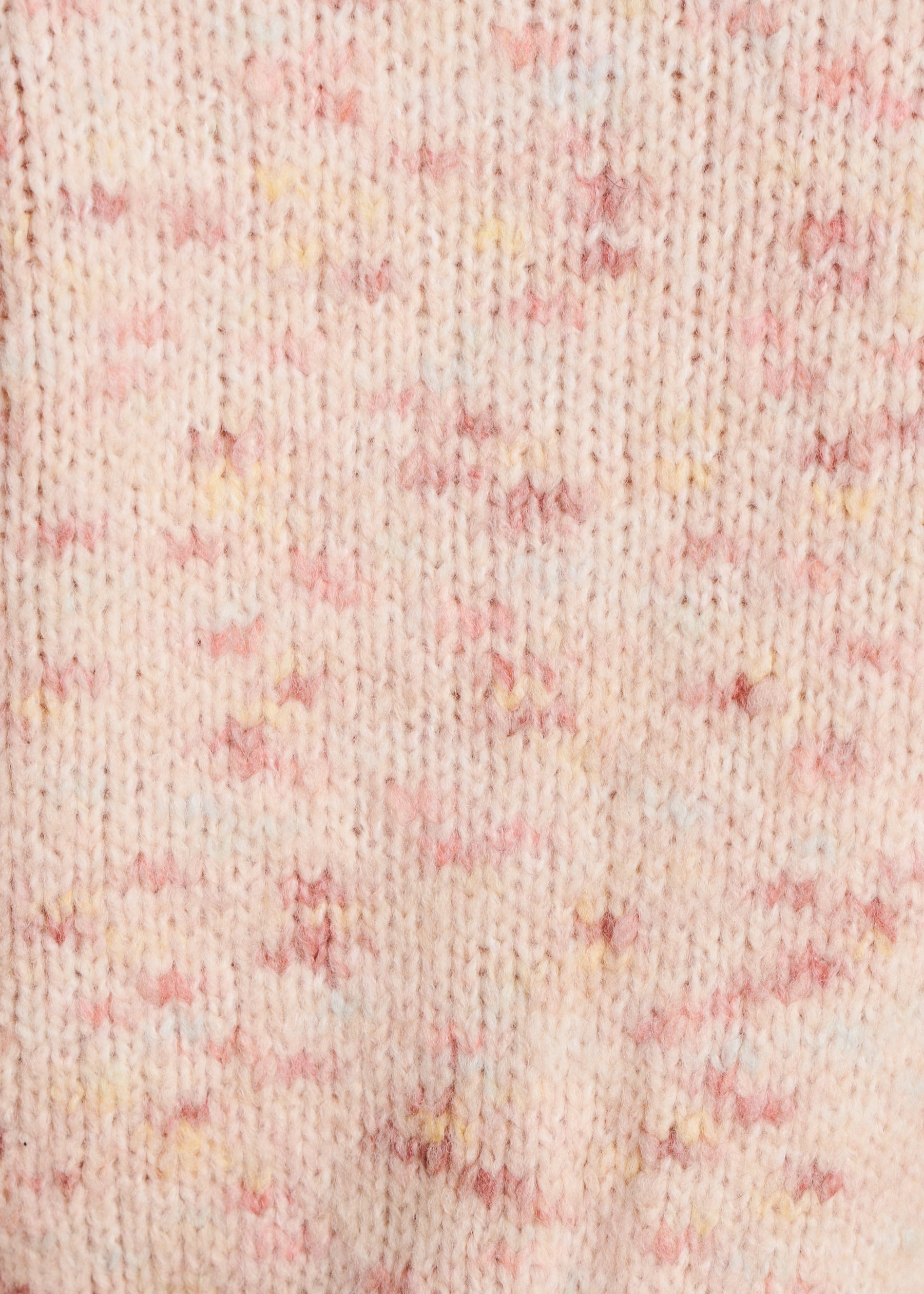 Gilet rose pâle ajusté à encolure ronde
