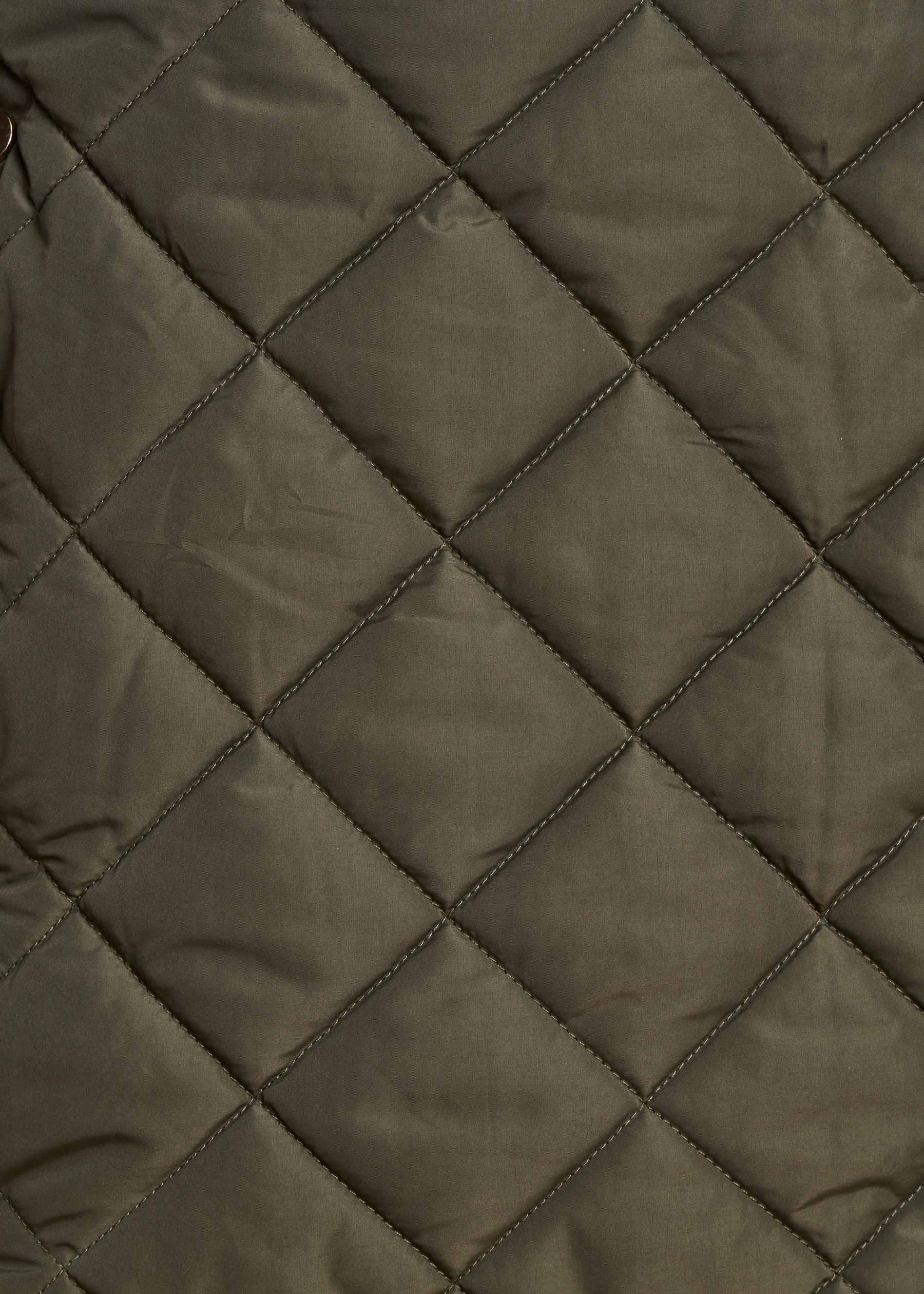 Doudoune kaki longue réversible à capuche