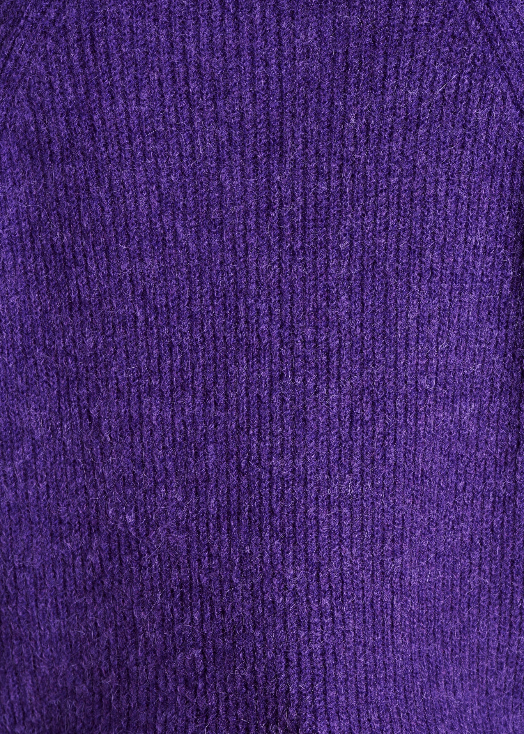 Pull violet droit col rond