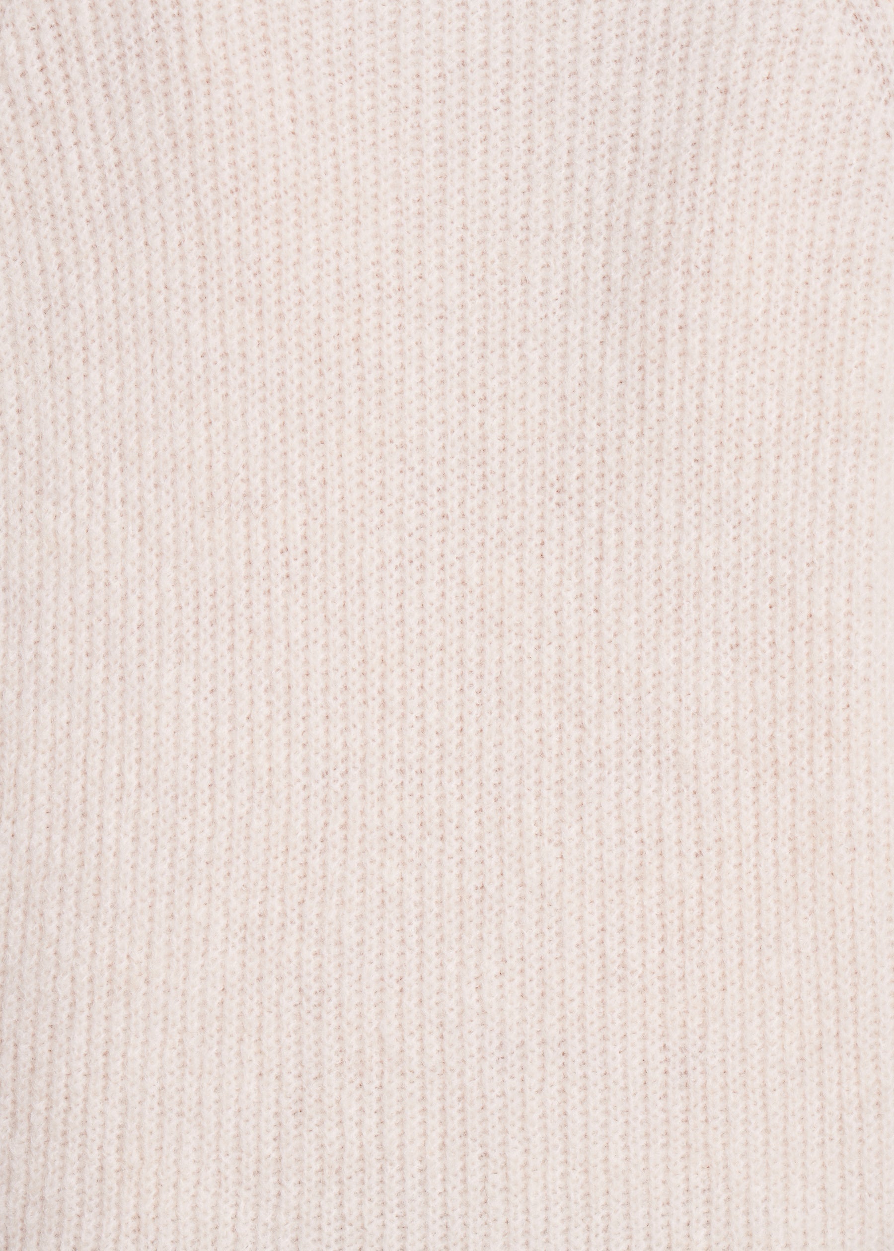 Pull écru ample tricotage à côtes