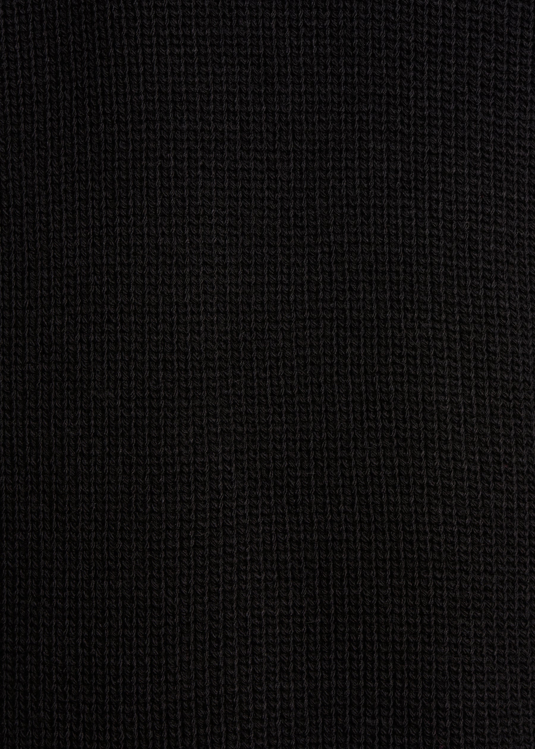 Robe courte en maille noire col camionneur