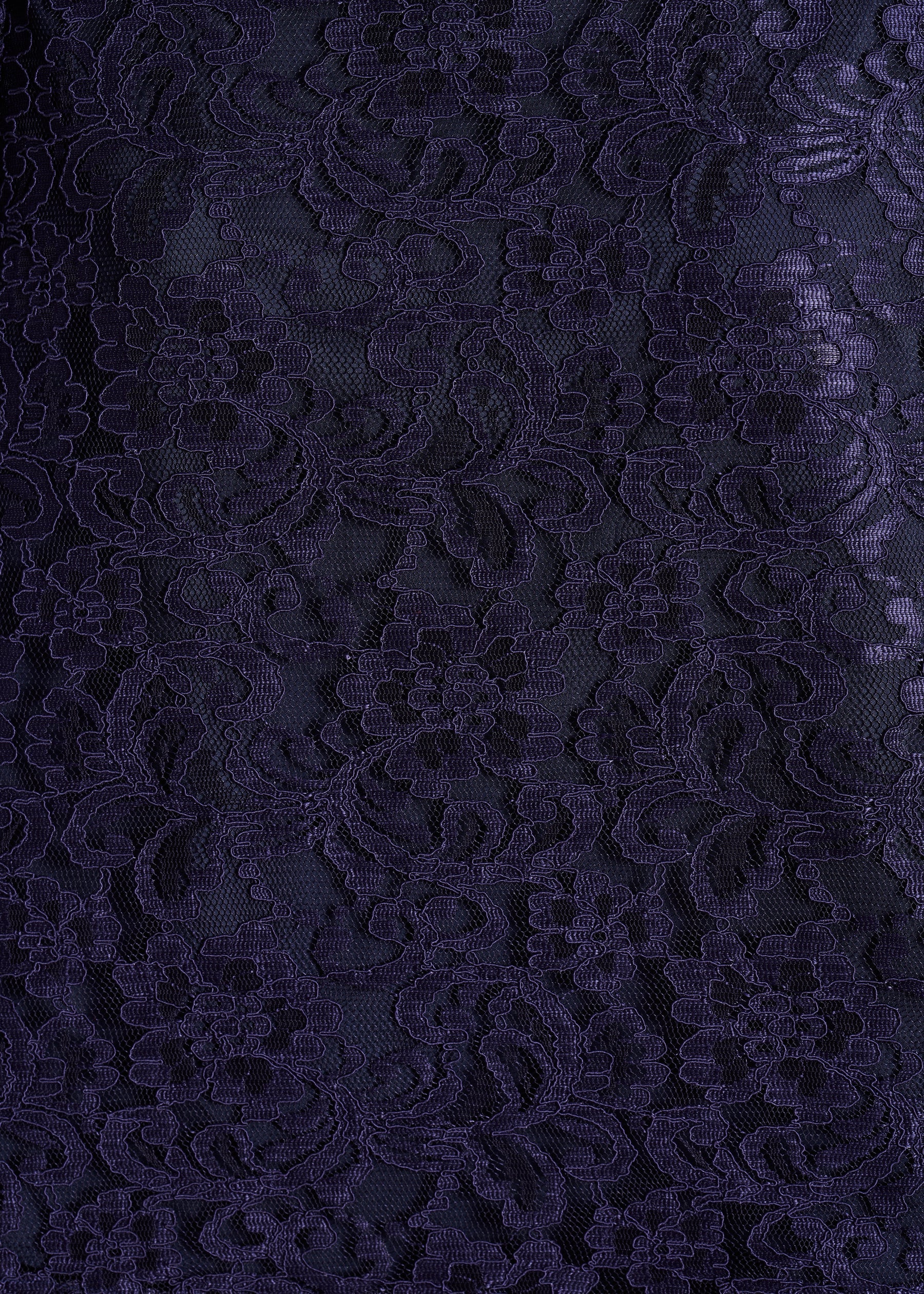 Blouse bleu marine ample en dentelle