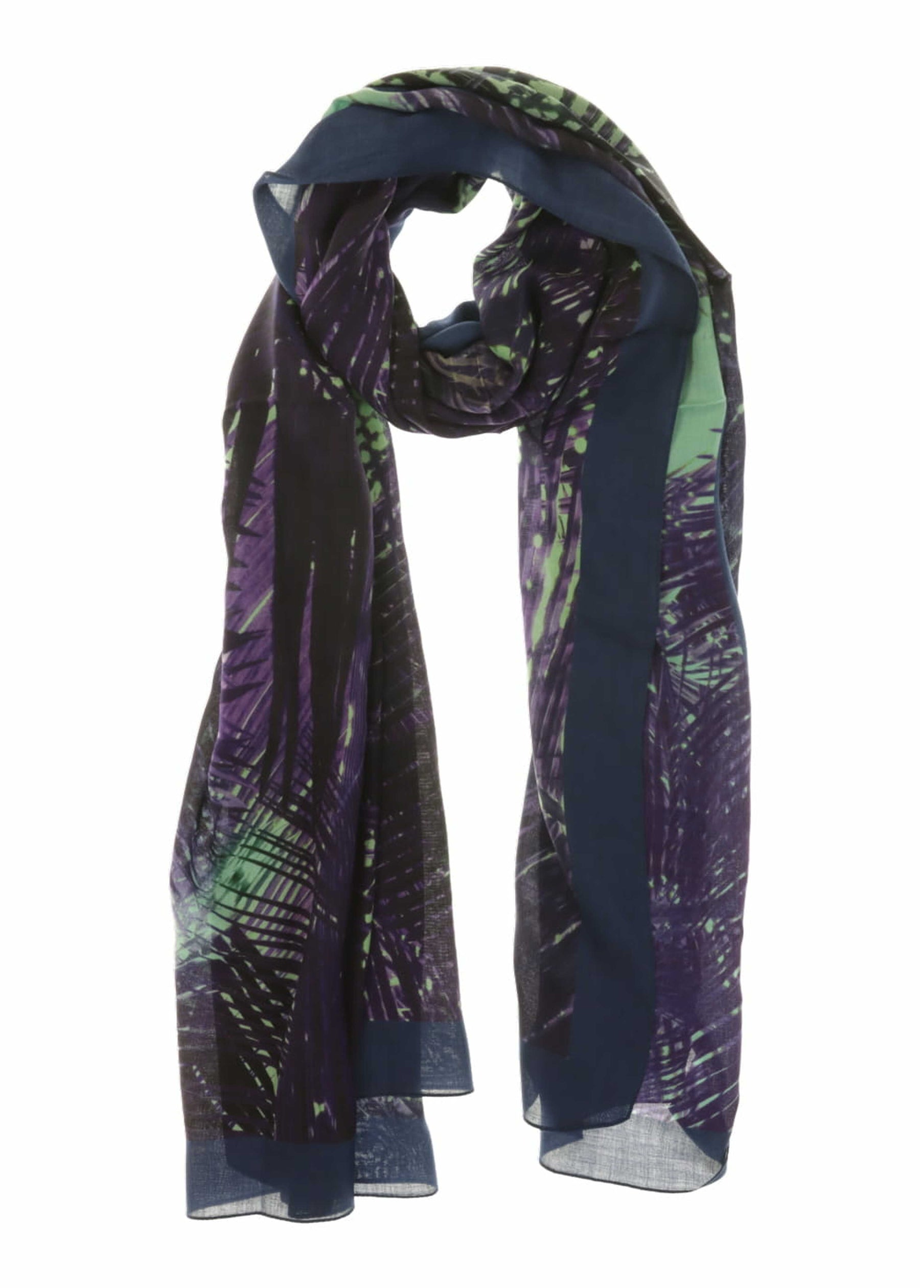 Foulard imprimé violet