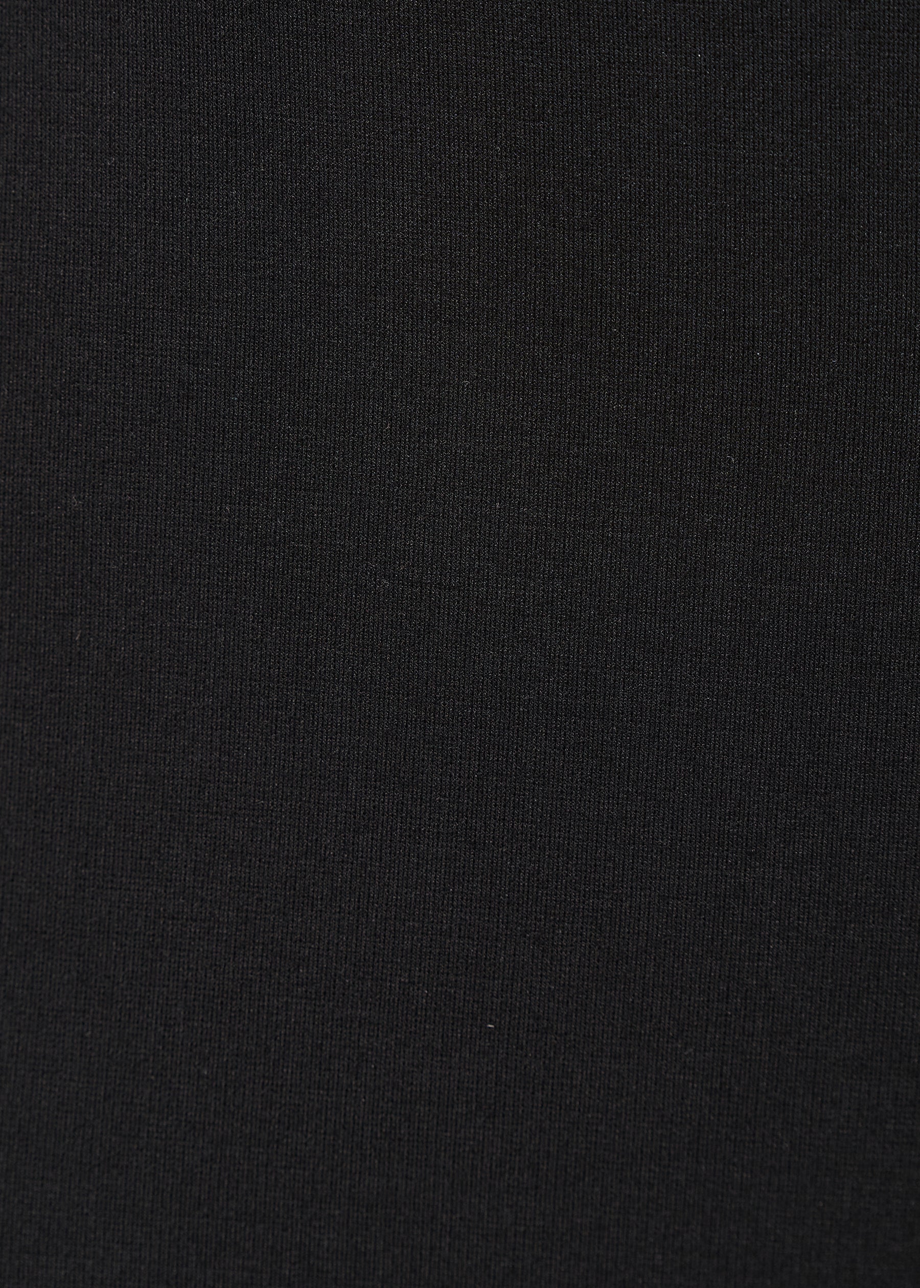 Pantalon noir 7/8ème taille haute en jersey stretch - NOIR#couleur_NOIR