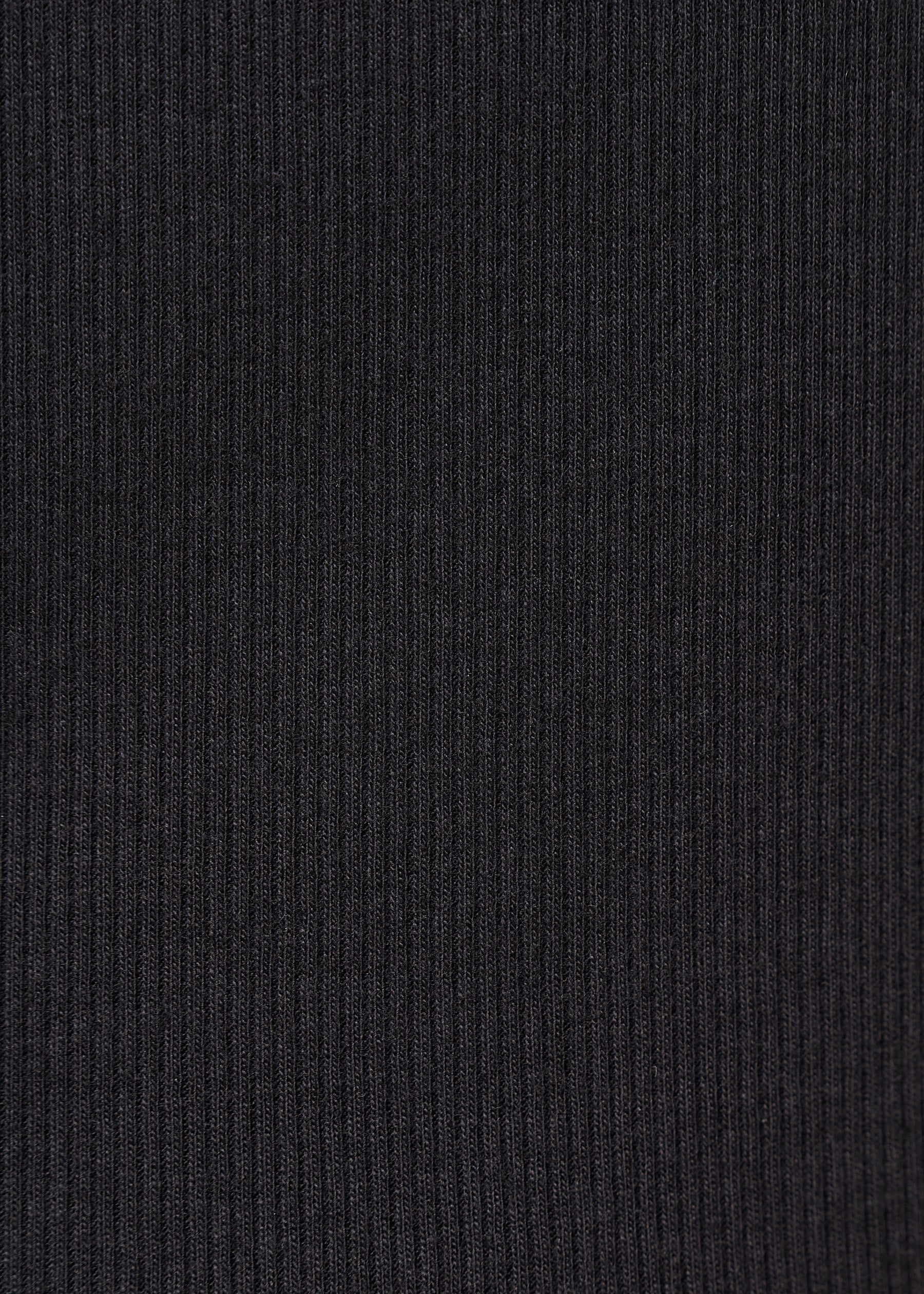 Débardeur noir côtelé ajusté - NOIR#couleur_NOIR