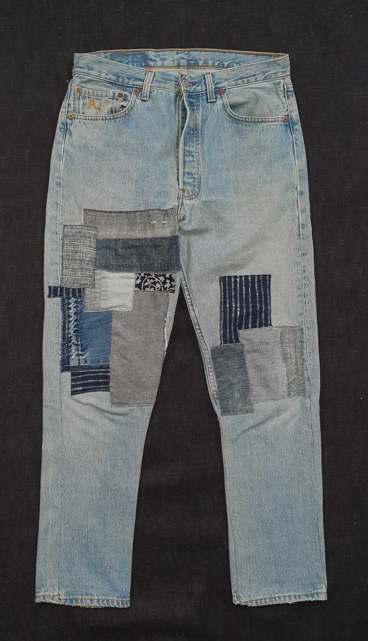 1995 501 Levi's patchwork repaired (unisexe)