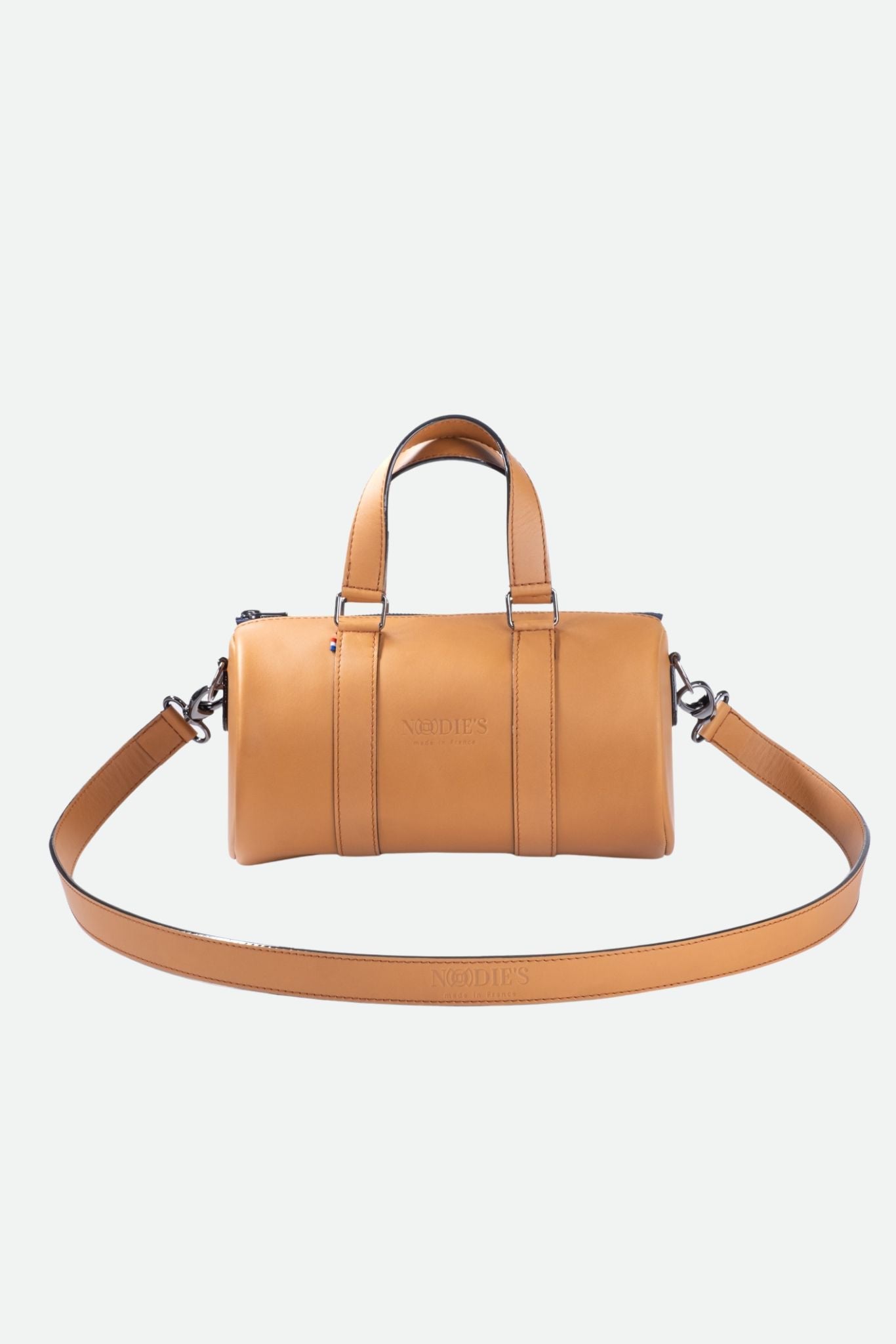 Sac bowling femme cuir camel