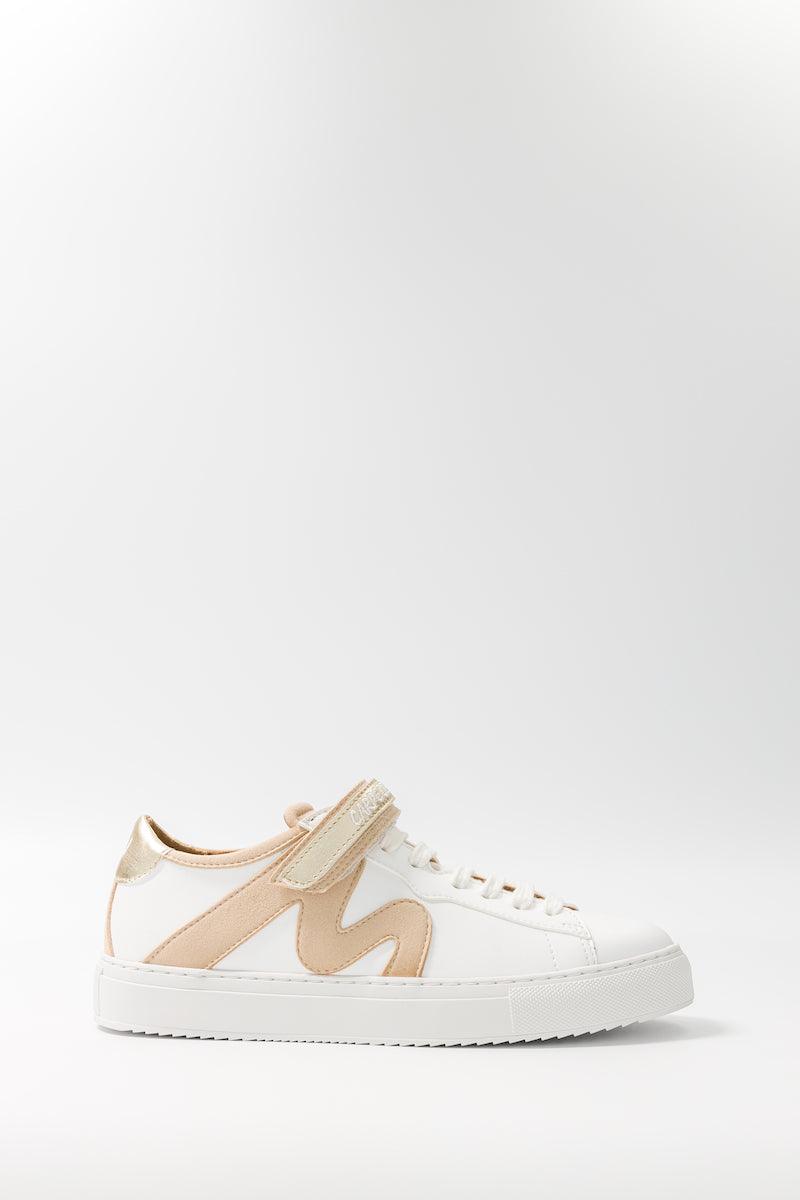 Sneakers à scratch pour femme Master Mind beige