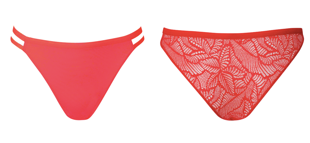 La First high-waisted panties - Rouge Hot