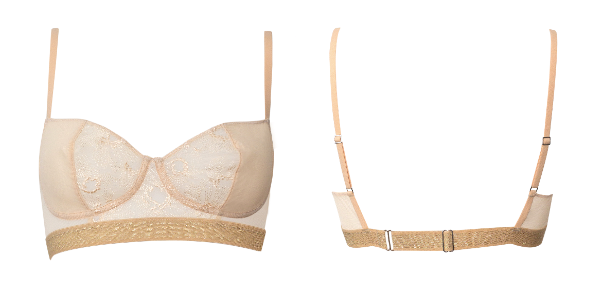 Le Crush "faux-armatures" basket - Beige Champagne