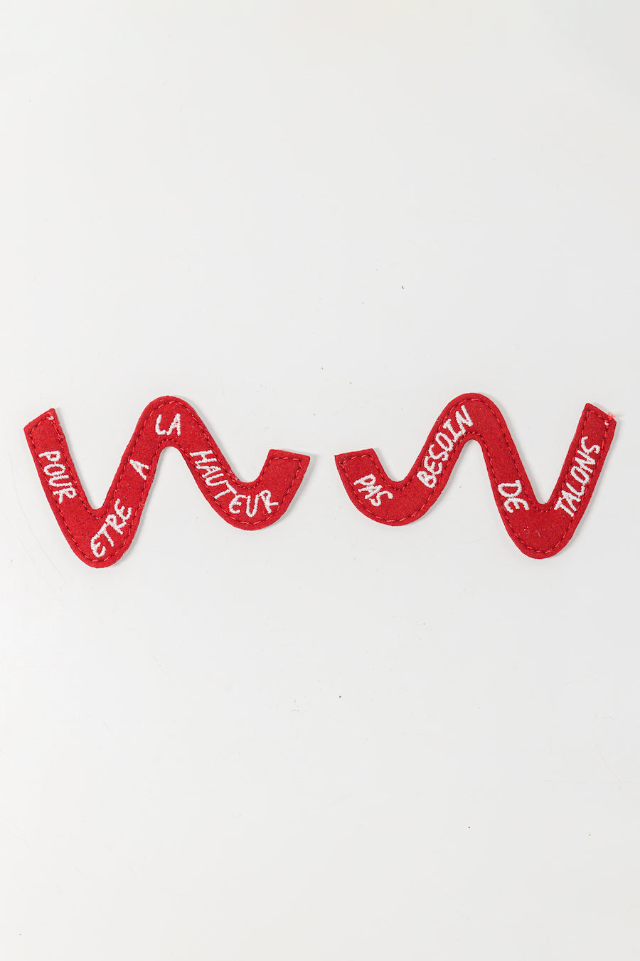 Straps Wild Walker rouges pour baskets à scratch vegan