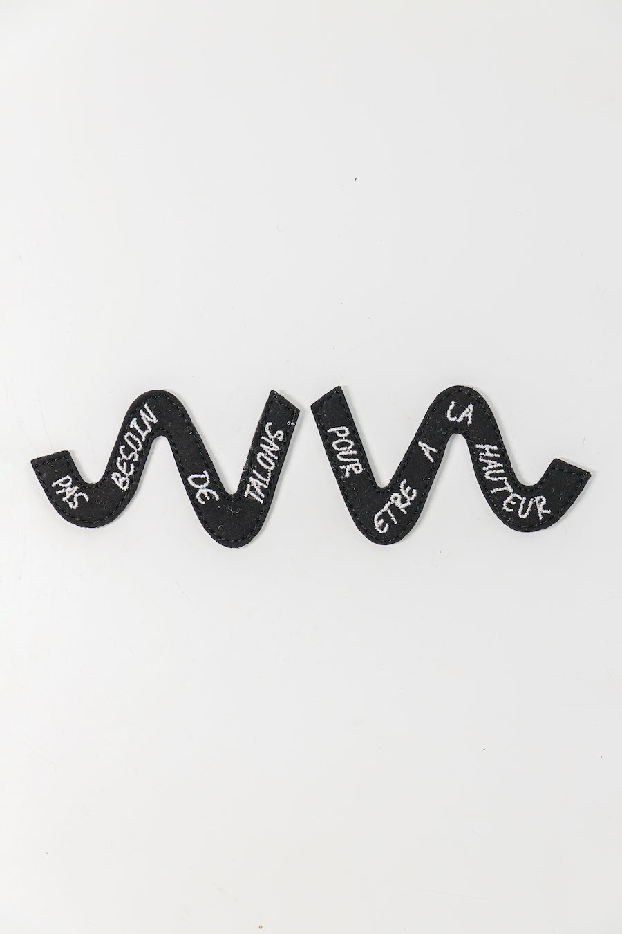 Straps personnalisés Wild Walker noir pour baskets vegan pour femme