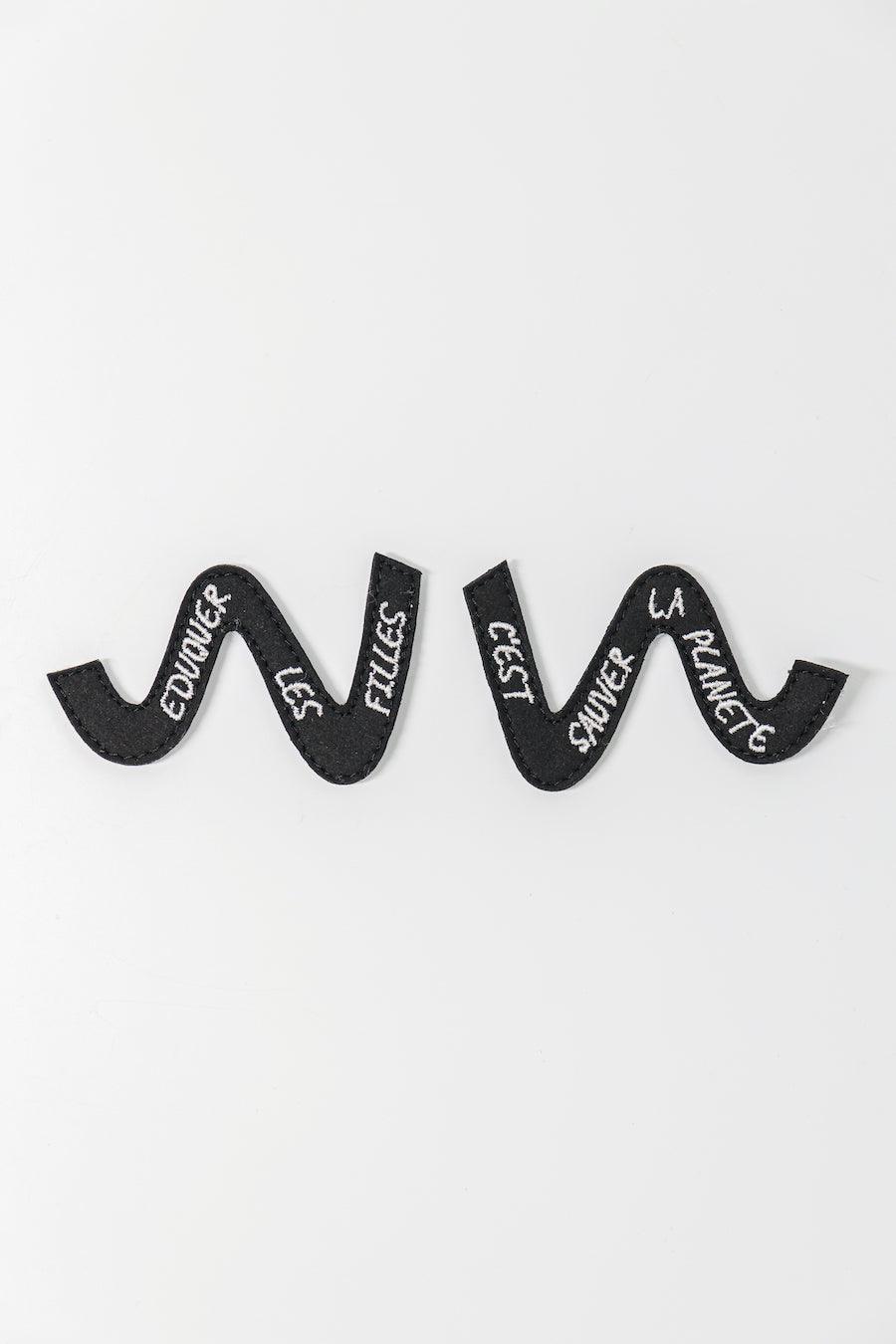 Straps Wild Walker noir pour baskets à scratch pour femme