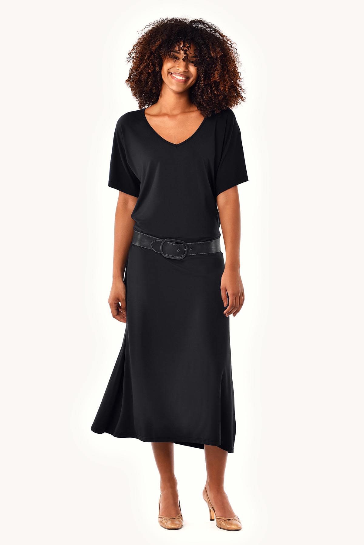 Robe midi fluide Gloria